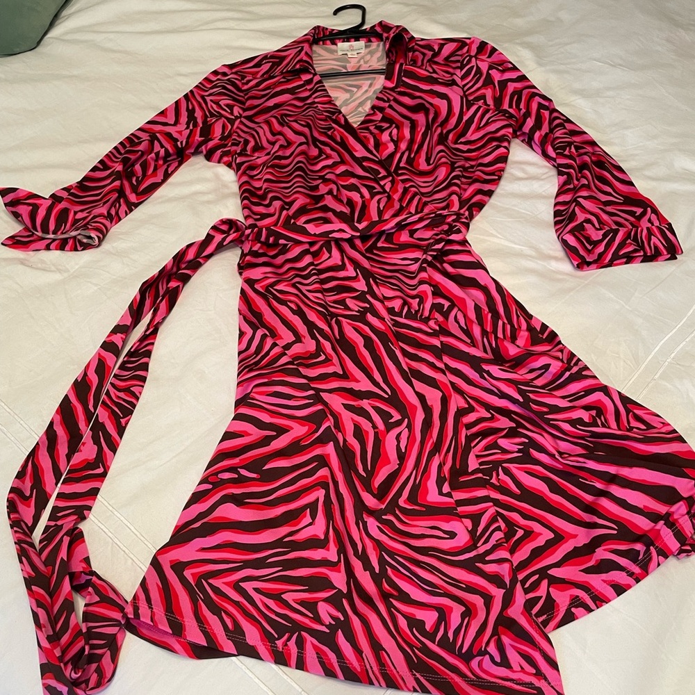 Julie Brown designer Wrap Dress definitely a head turner in this one!